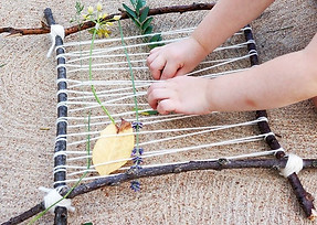 Craft projects at Wild Wander Forest School Summer Camp
