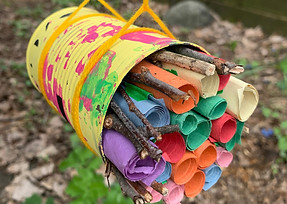 Teacher leading Reggio Emilia-inspired nature lesson
