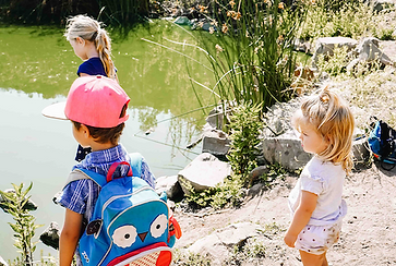 Children observing nature stem learning in nature